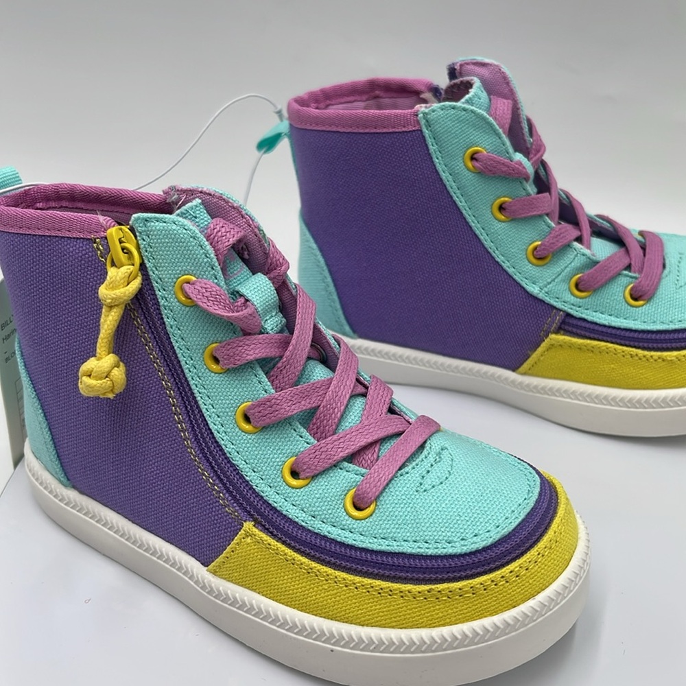 NWT Billy Footwear Haring Essential HighTop Sneakers Purple/Green, Various Sizes - Picture 6 of 6